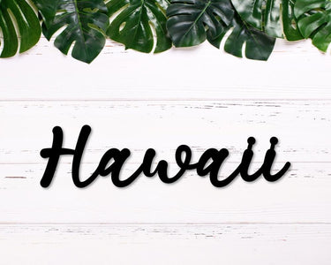 Hawaii Metal Sign
